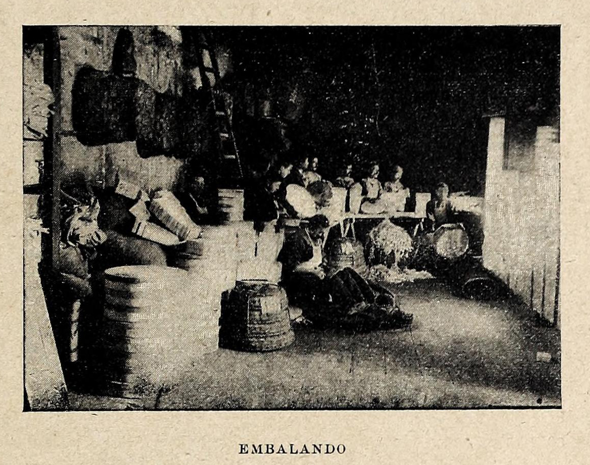 Ilustração de 1897 mostrando a embalagem do mazapán de Toledo