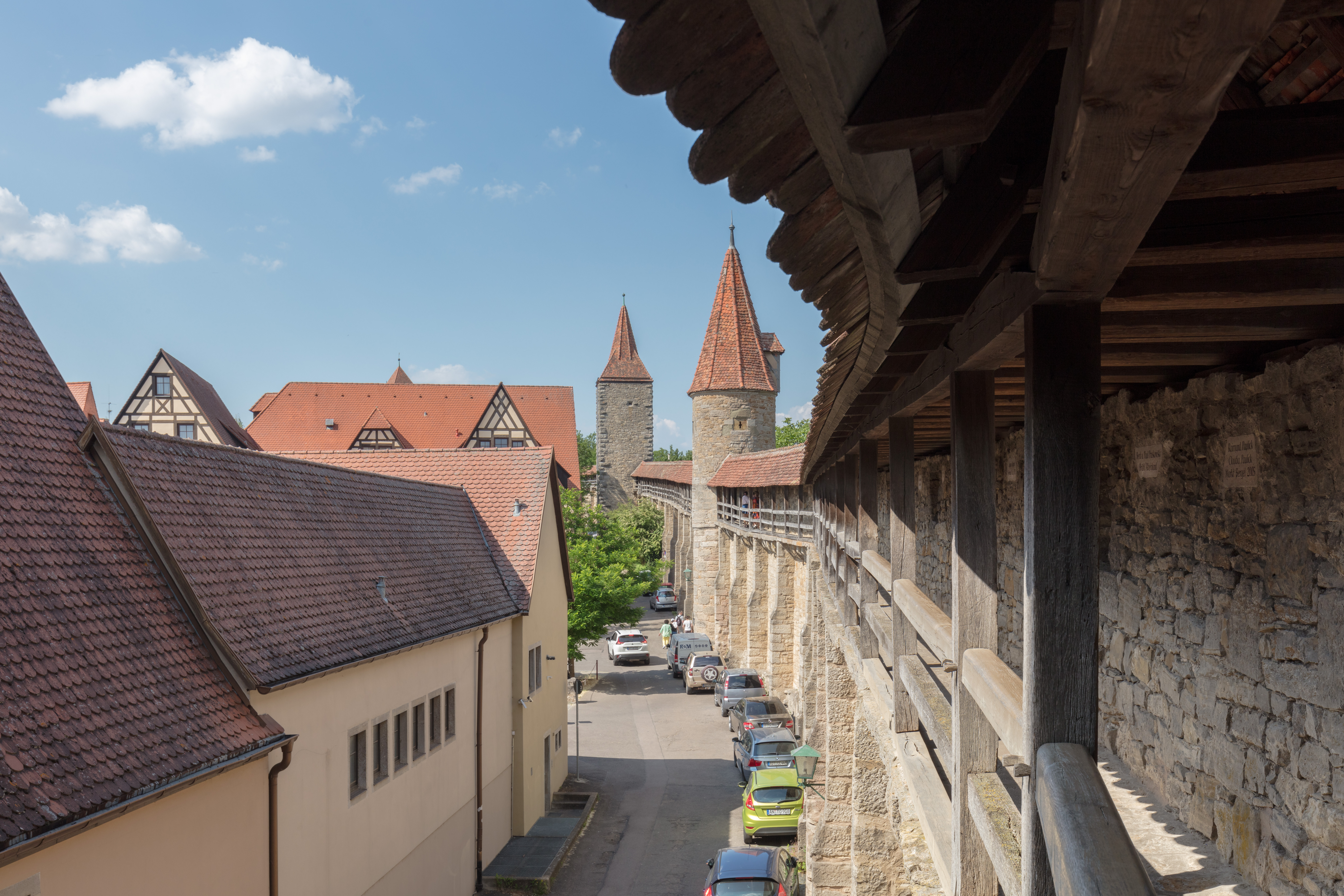 Muralhas medievais de Rothenburg ob der Tauber